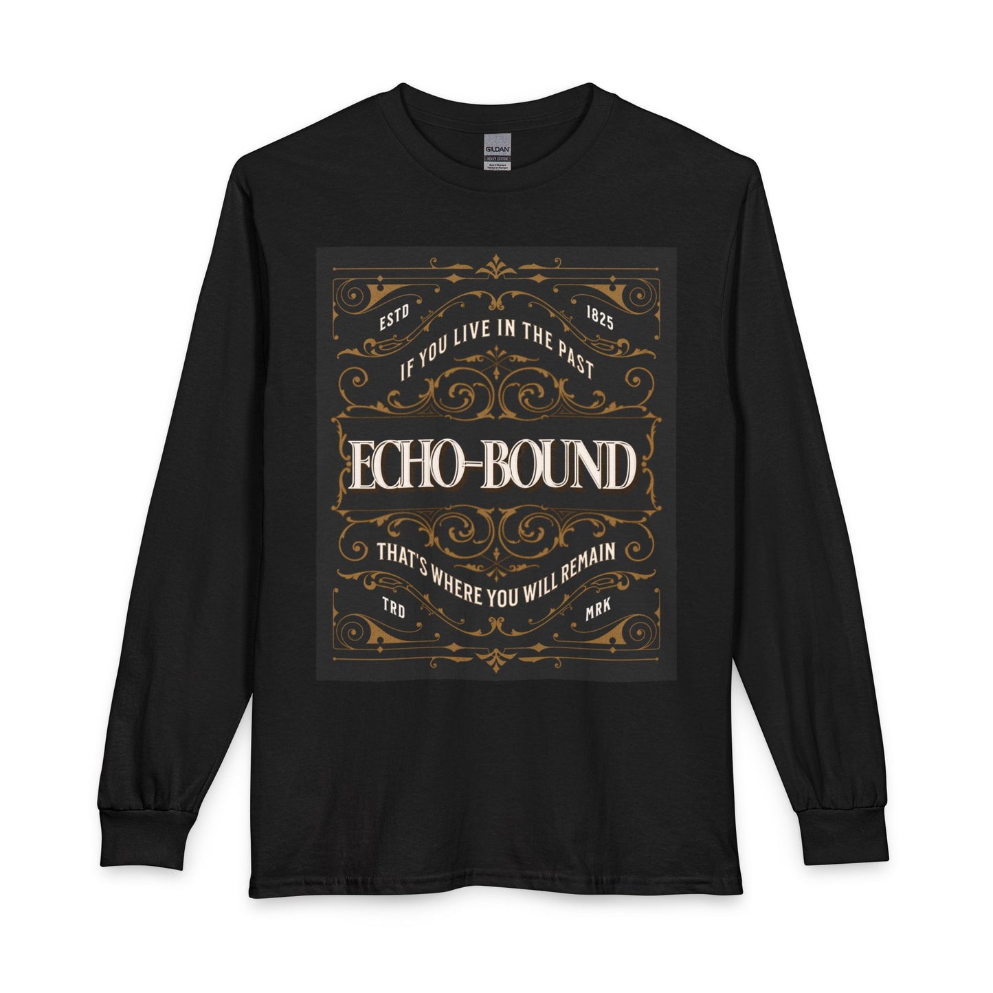 Echo-Bound Vintage Graphic Long Sleeve Tee