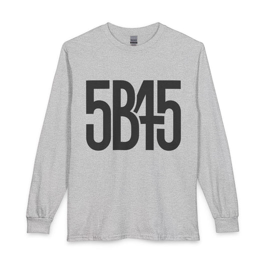 5B45 Long Sleeve Tee — “Take Care of 5B45” Youth, Health, Wealth Reminder
